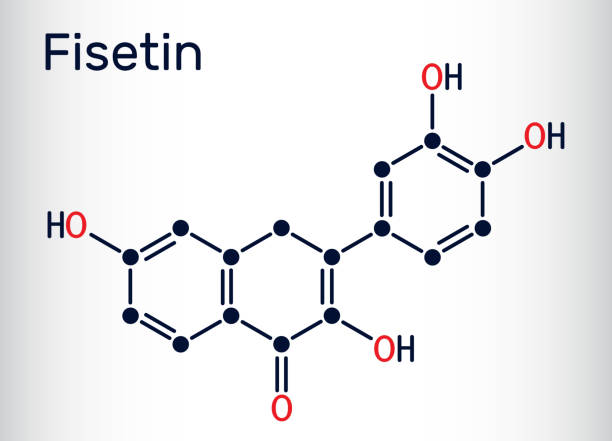 The structural formula and name of Fisetin
