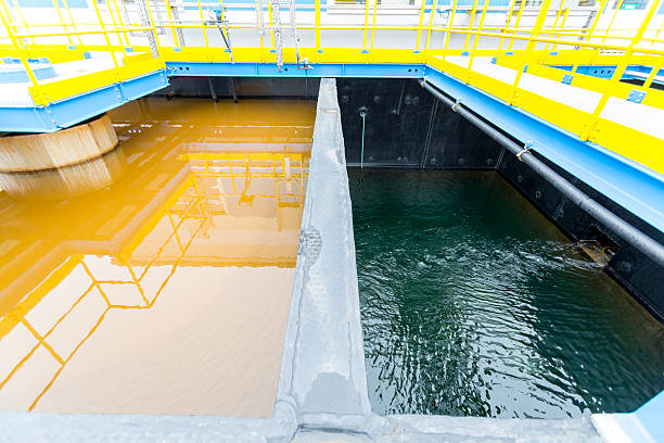 Chitosan chelating heavy metal ions and flocculating impurities during industrial water purification