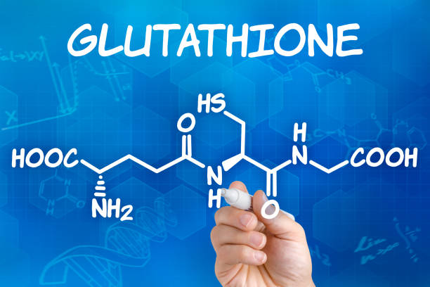 Glutathione (GSH) molecular structure showing chemical formula C10H17N3O6S
